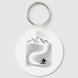 Chaveiro Alpes de Snowboard Slope Snowboard