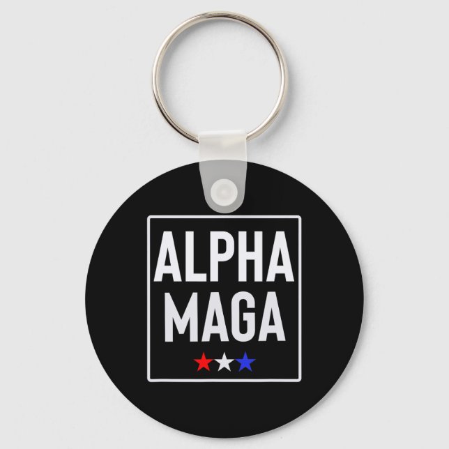 Chaveiro Alpha Mega Trump 2024 Election Design  (Frente)