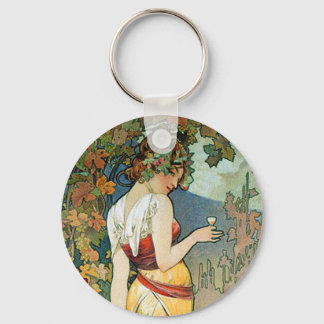 Chaveiro Alphonse (Alfons) Mucha: Cognac - Art Nouveau