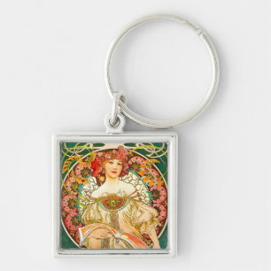Chaveiro Alphonse Mucha Art Nouveau Daydre
