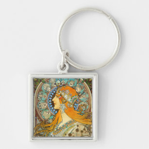 Chaveiro Alphonse Mucha Art Nouveau Zodiac
