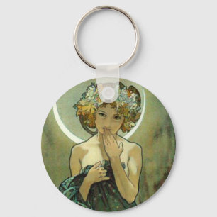 Chaveiro Alphonse Mucha Clair De Lune