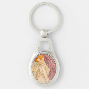 Chaveiro Alphonse Mucha La Dame Aux Camelias: Art Nouveau