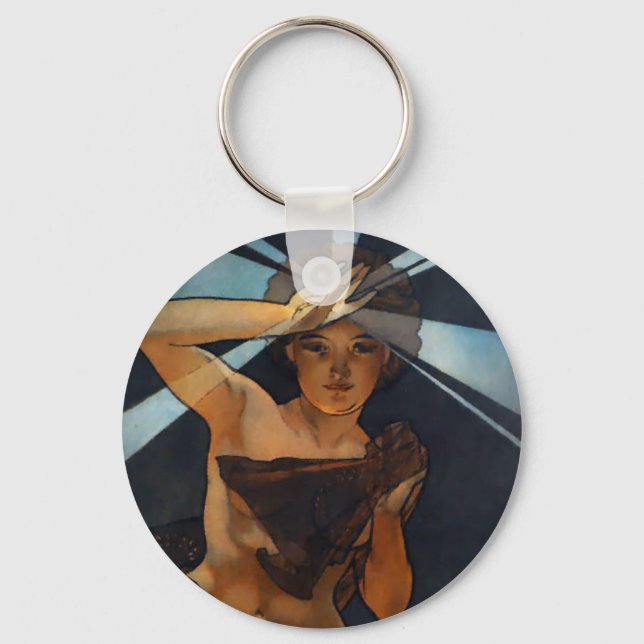 Chaveiro Alphonse Mucha Morning Star Key Chain (Frente)