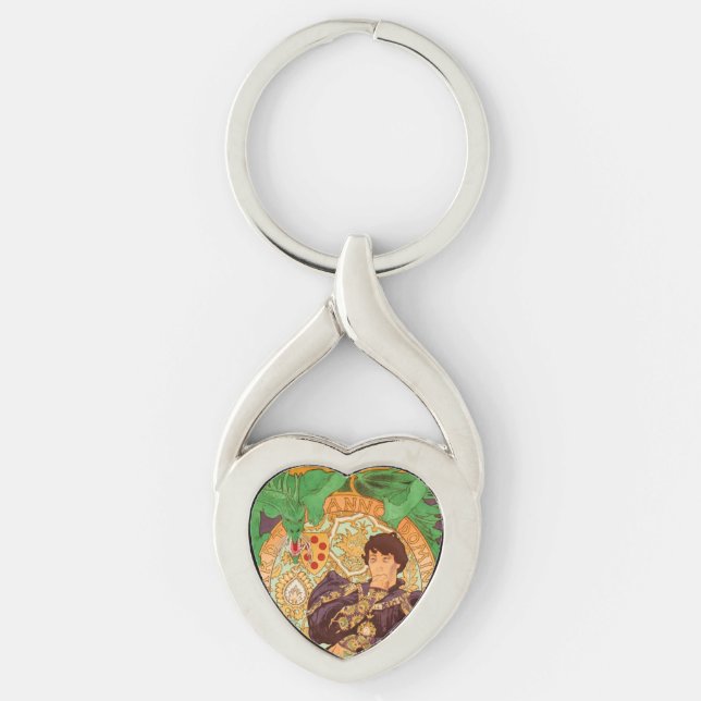 Chaveiro Alphonse Mucha Prince e Dragon (Frente)