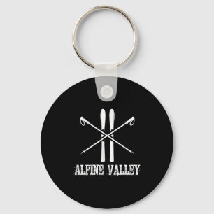 Chaveiro Alpino Valley Ski Skiier Poles Slalom Abaixo H