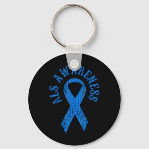 Chaveiro Als Consciência Mês Camisa Azul Camisa Família Tee