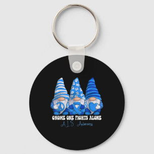 Chaveiro Als Consciência Mês das Gnomias de Fita Azul Supor