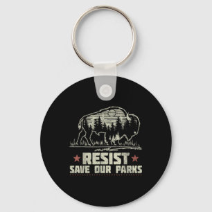 Chaveiro Alt Us National Park Resist Service Bison Buffalo