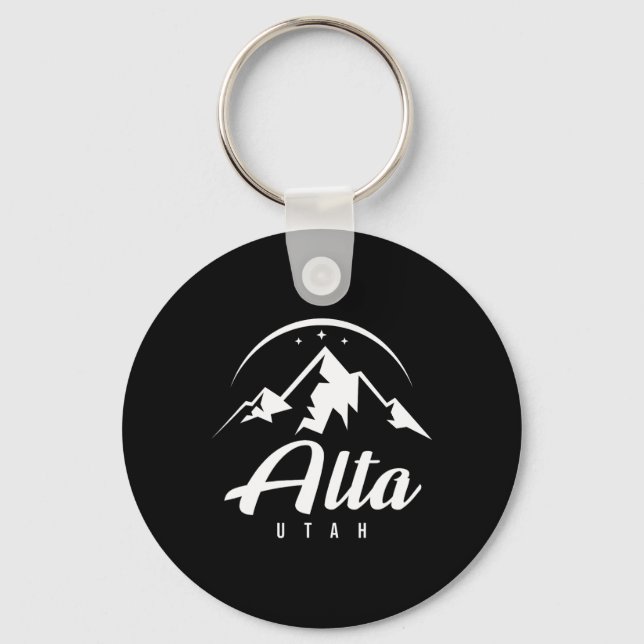Chaveiro Alta Utah Ski Resort Ski Snowboard (Frente)