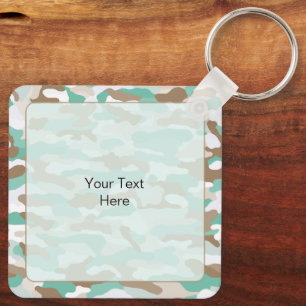 Chaveiro Alumínio Personalizado da Camuflagem Costeira