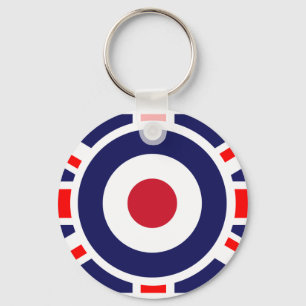 Chaveiro Alvo de Union Jack Mods Inglaterra