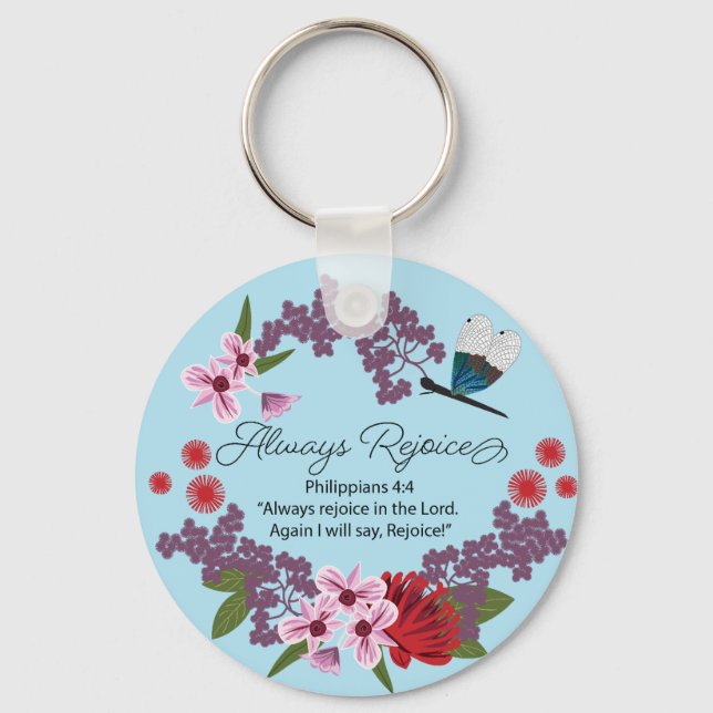 Chaveiro Always Rejoice (Frente)