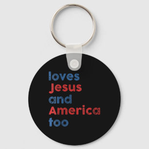 Chaveiro Ama Jesus E a América Também Uni Para Homens Mulhe