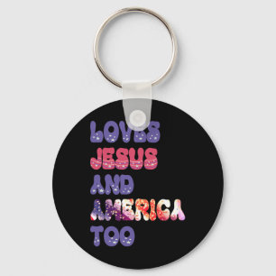Chaveiro Ama Jesus E América Demasiado Independência Da Gro