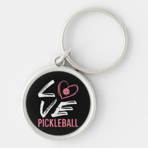 Chaveiro Ama Pickleball Coração Picle Ball Mulheres Meninas