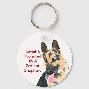 Chaveiro Amado e protegido por um German shepherd