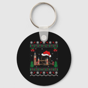 Chaveiro Amante da Torre de Londres Combinando Feio Natal d