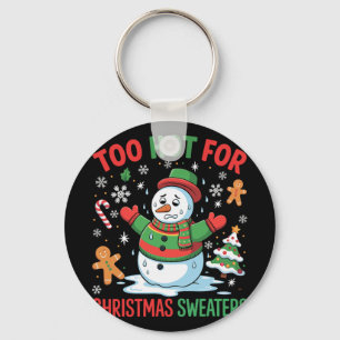 Chaveiro Amante de Boneco de Neve Engraçado Muito Quente pa