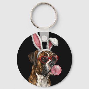 Chaveiro Amante de cachorro coelho de páscoa Boxer