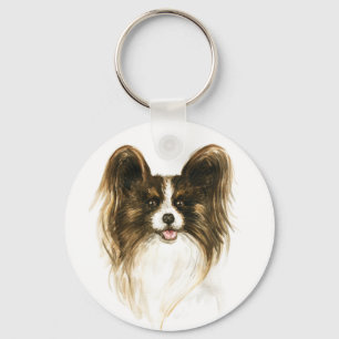 Chaveiro Amante de Cachorro Papillon Mãe de Cachorro Fur Ma
