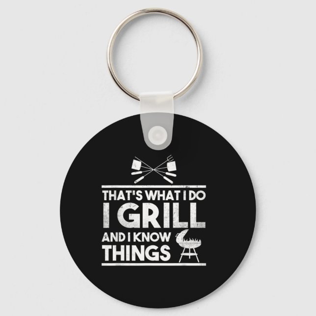 Chaveiro Amante de Carne Grelhada É O Que Eu Faço Eu Grelho (Frente)