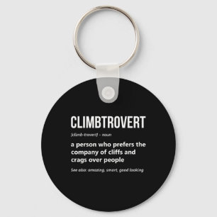 Chaveiro Amante de Escalada Divertido Climbtrovert Montanha
