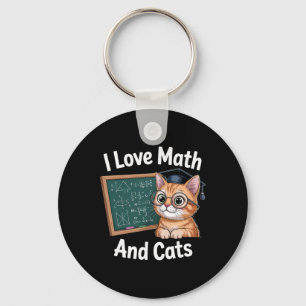 Chaveiro Amante de Gato de Matemática Professor de Matemáti
