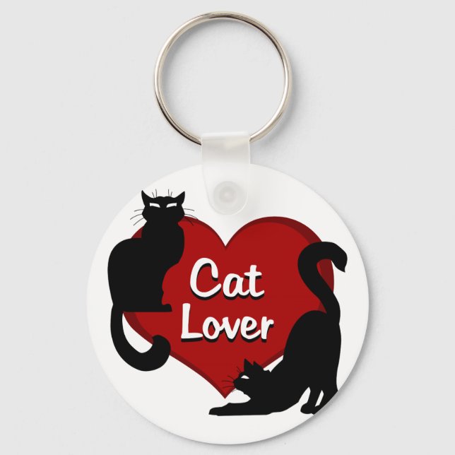 Chaveiro Amante de Gatos Presentes para Amantes de (Frente)