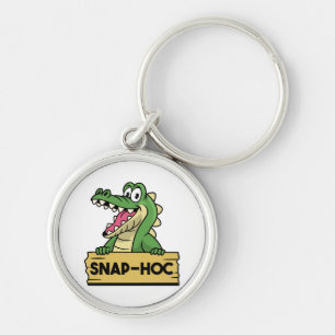 Chaveiro Amante de jacaré engraçado e crocodilo do zoológic