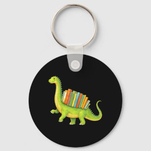 Chaveiro Amante de Livros de Dinossauros Engraçados Leitor