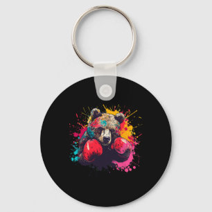 Chaveiro Amante de Urso de Boxe Luvas de Boxe Kickboxing B