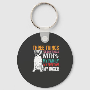 Chaveiro Amante do cão da liberdade da família Boxer