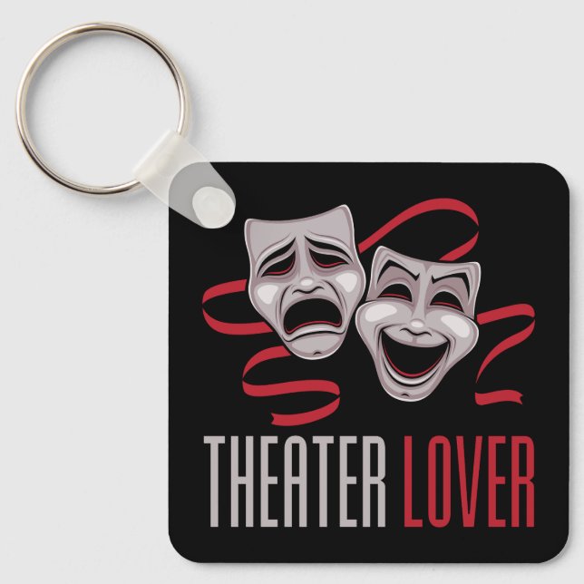 Chaveiro Amante do Teatro de Comédia e Tragédia (Frente)