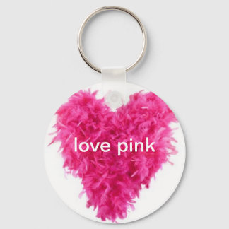 Chaveiro amante rosa feather jiboia