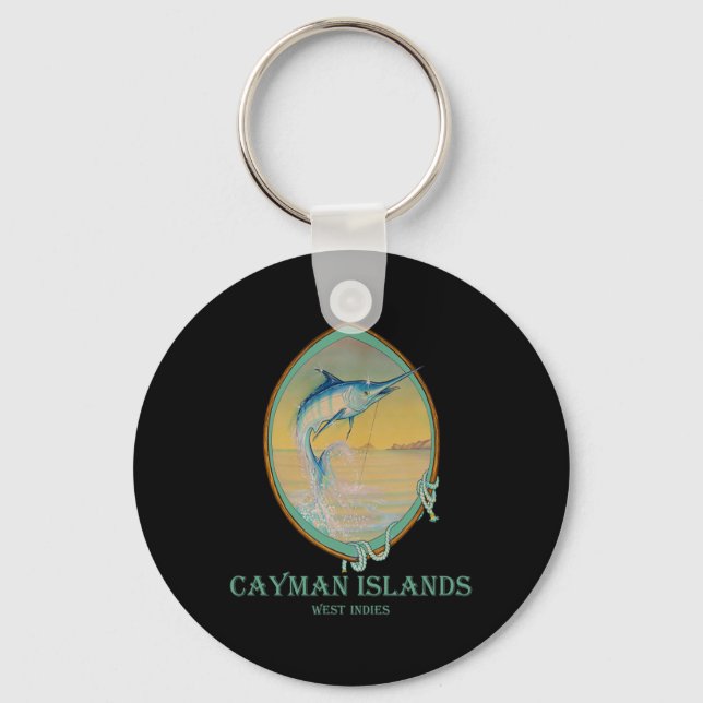 Chaveiro Amantes da Pesca das Ilhas Cayman  (Frente)