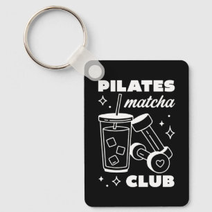 Chaveiro Amantes de Pilates e matcha latte gelado