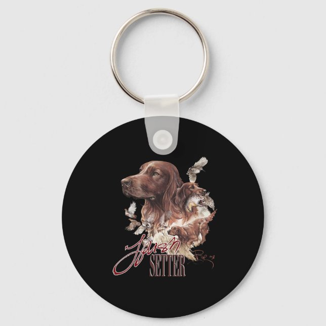 Chaveiro Amantes do Cão Setter Irlandês  (Frente)