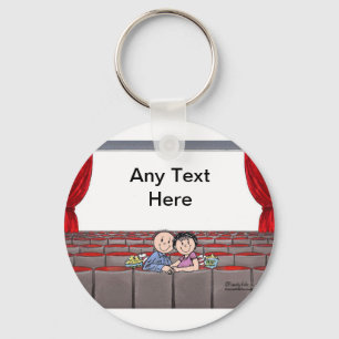 Chaveiro Amantes do Cartoon de Teatro por PrintedPerfection