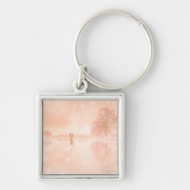 Chaveiro Amantes em lagoa congelada (Frente)