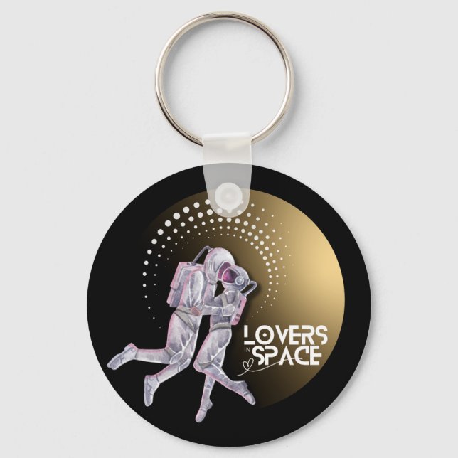 Chaveiro Amantes no espaço (Frente)