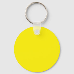 Chaveiro Amarelo Brilhante #FFF3000, Amarelo Banana