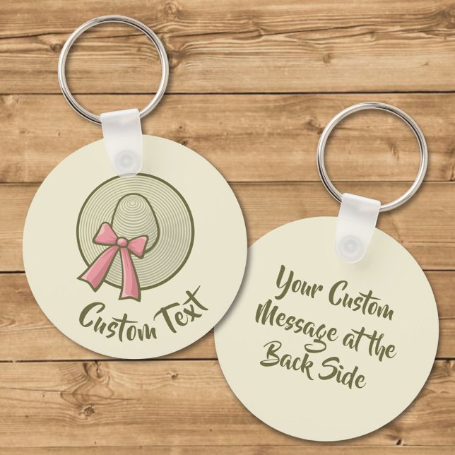 Chaveiro Amarelo De Chapéu Brimado Amplo (Criador carregado)