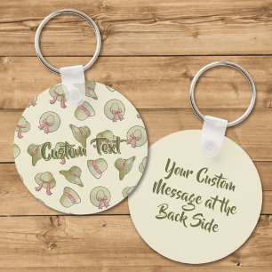 Chaveiro Amarelo de Chapéus de Verão fêmeas