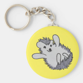 Chaveiro Amarelo Feliz porco