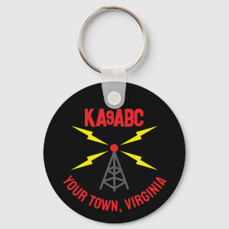 Chaveiro Amateur Radio Ham Operator Antenna and Call Sign