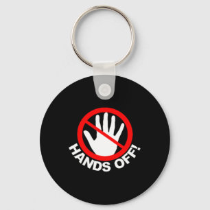 Chaveiro (Ambos os lados) Mãos para o Protesto Engraçado Vi