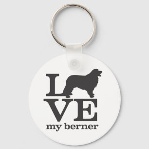 Chaveiro Ame meu cão de montanha de Bernese