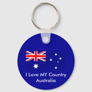 Chaveiro Ame MEU jGibney da bandeira de Austrália do país O