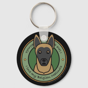 Chaveiro Ame meu Malinois